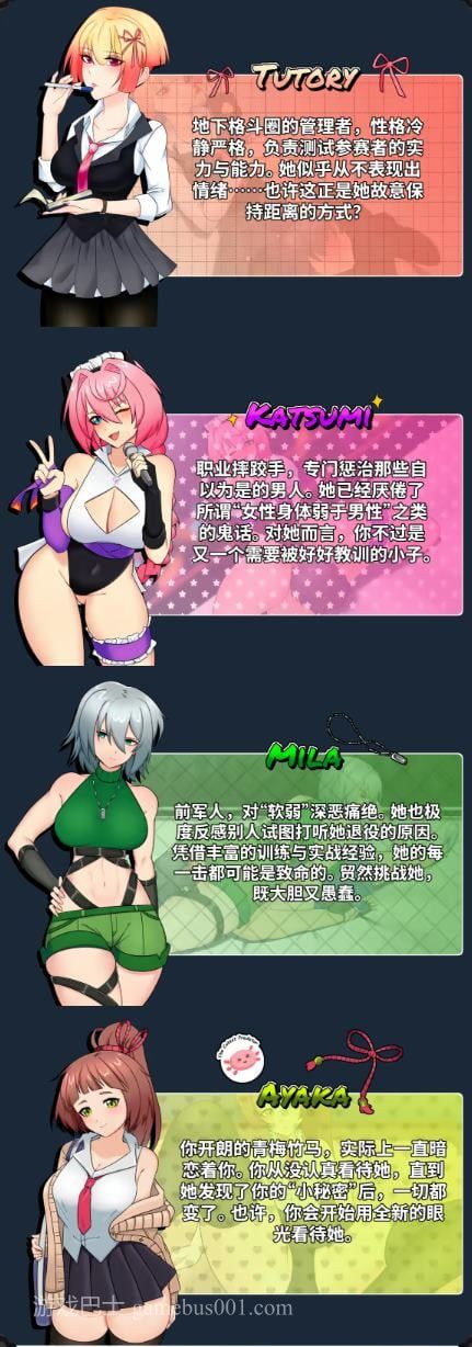 【打拳SLG/中文/动态】UnderGirl：屈服之路  官中正式版【新作/1.6G】