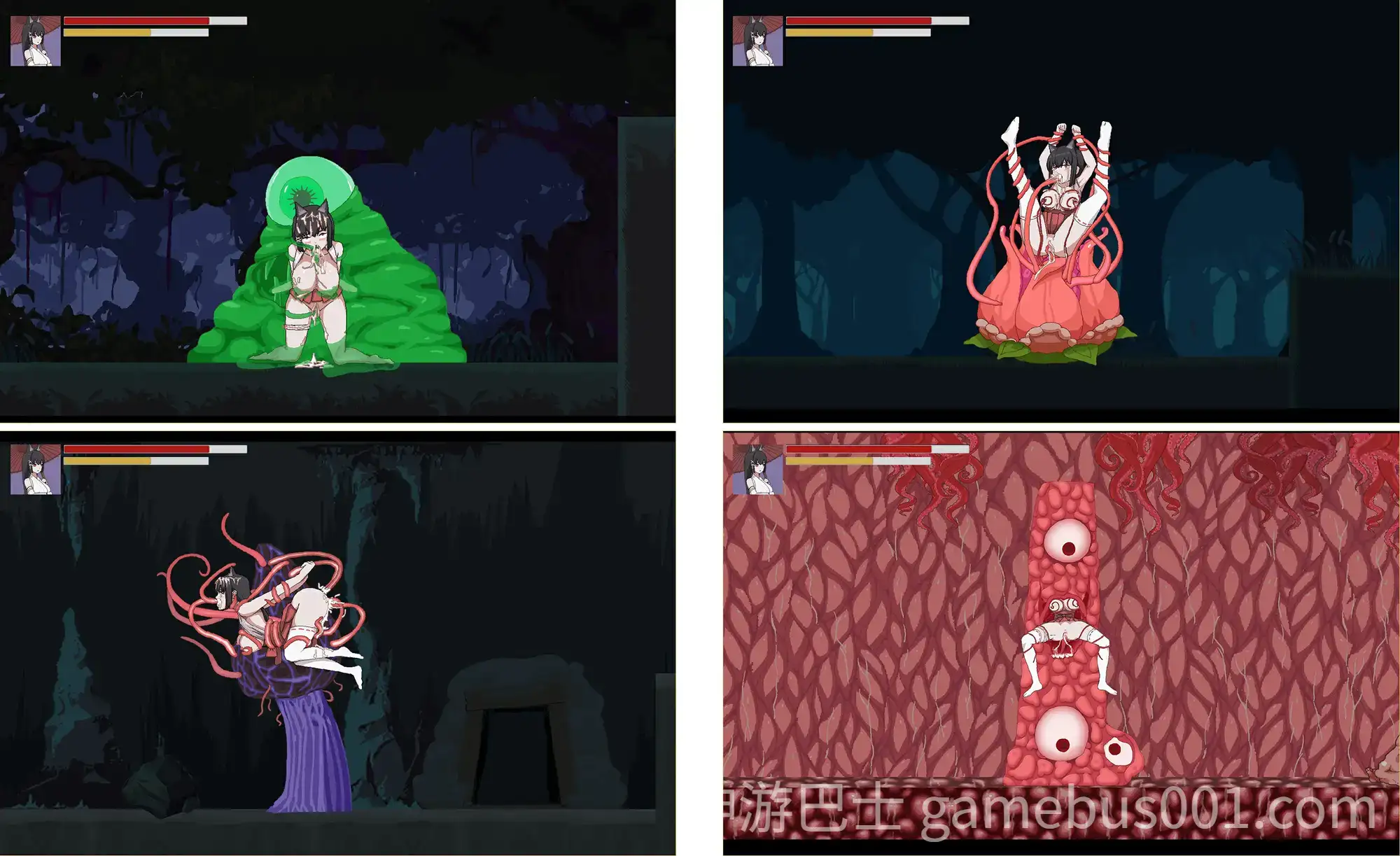 【日系ACT/官中/全动态/PC】退魔巫女-異種淫獄 官方中文版【362M】