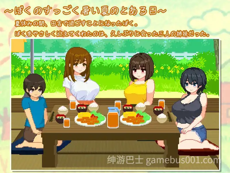 新作[日式SLG/像素动态] 我与夏日里的姐姐们 ぼくと夏のおねえちゃん達 AI汉化版+全回想存档