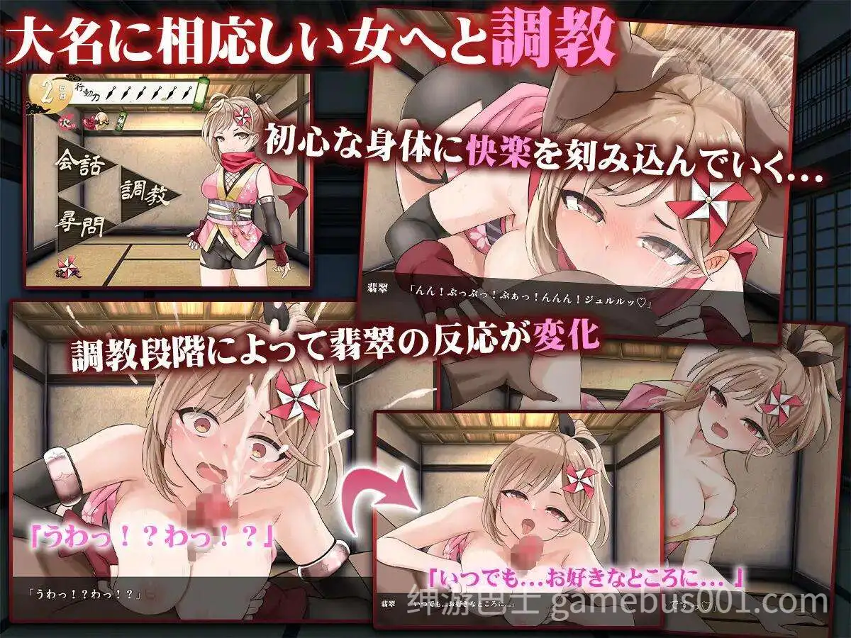 [SLG/AI汉化/PC] 蜜壶之笼被囚禁的女忍者的献上记录/蜜壺の檻囚われくのいちの献上録[1.48G]