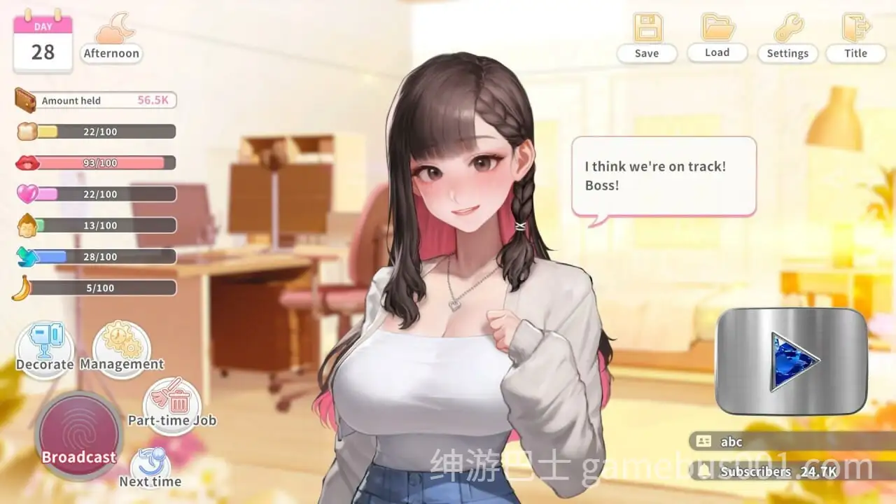[养成互动SLG/动态] 直播开始！VTuber出道指南 Streaming ON! VTuber Training v1.0.2 官中步兵版