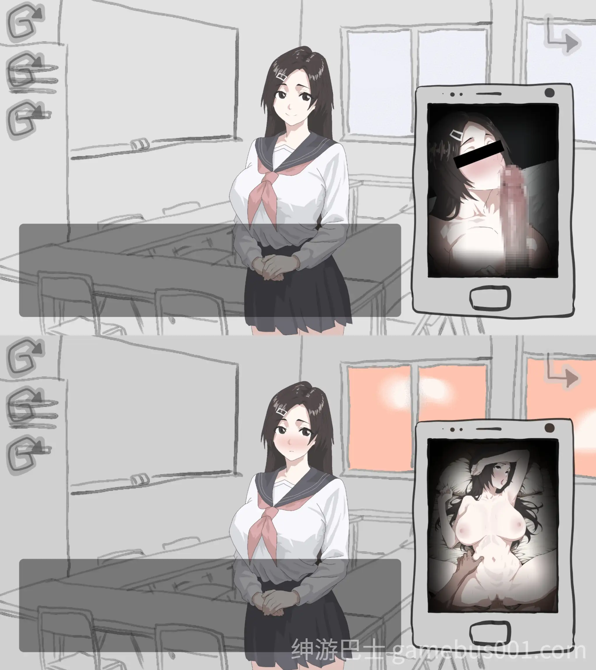 【PC/SLG/AI汉化】画面背后 画面のウラガワ-游戏截图1