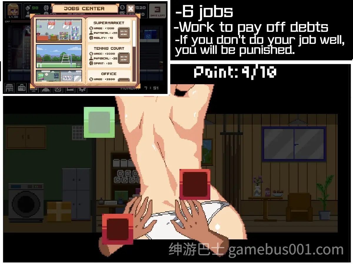 【SLG/像素】负债生活/借金生活（Life In Debt）机翻版-游戏截图4