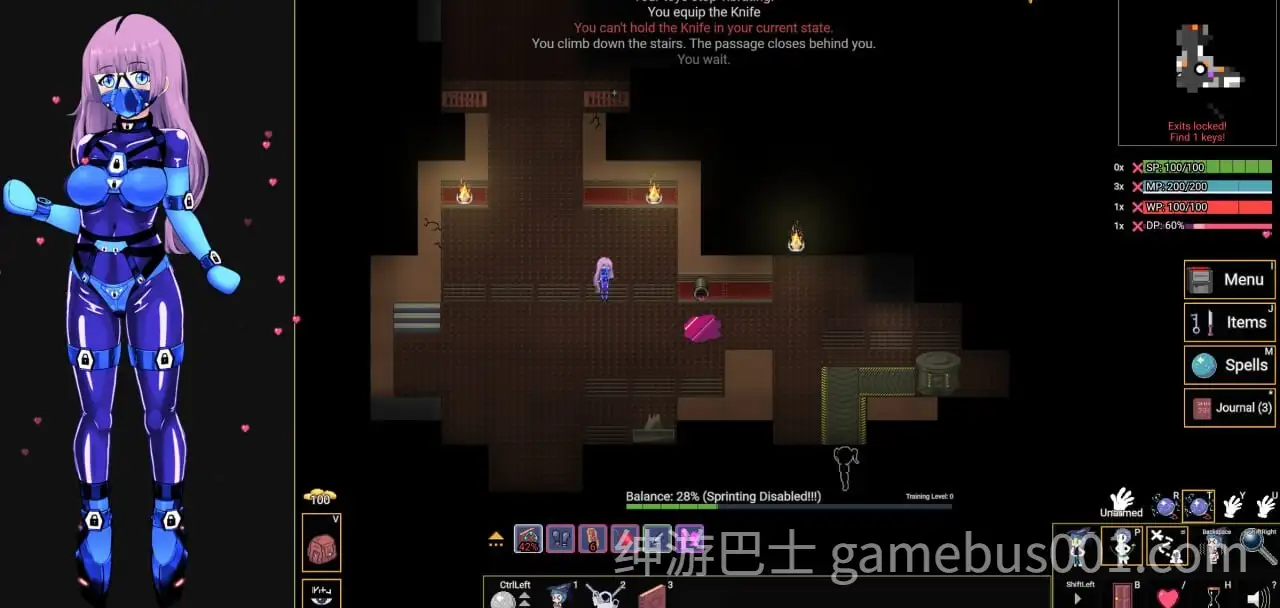 【RPG/拘束】变态地牢-玩偶柜 Kinky Dungeon v5.4.78 官方中文版-游戏截图2