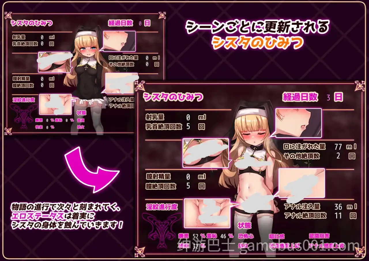【RPG/调教】修女是大家的飞机杯！！～为期7天的奴隶性生活【PC+安卓】-游戏截图4