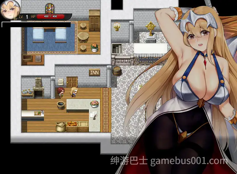 【冒险RPG】只有进行性爱才能攻略的地下城！？淫乱咒缚女骑士赫莲娜-游戏截图0