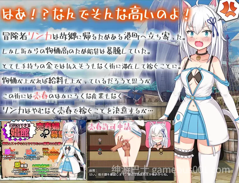 猫耳少女异世界娼馆 赚钱吧 / 稼げ猫耳娘 ～異世界売春SLG～ AI汉化版 | PC+安卓-游戏截图0